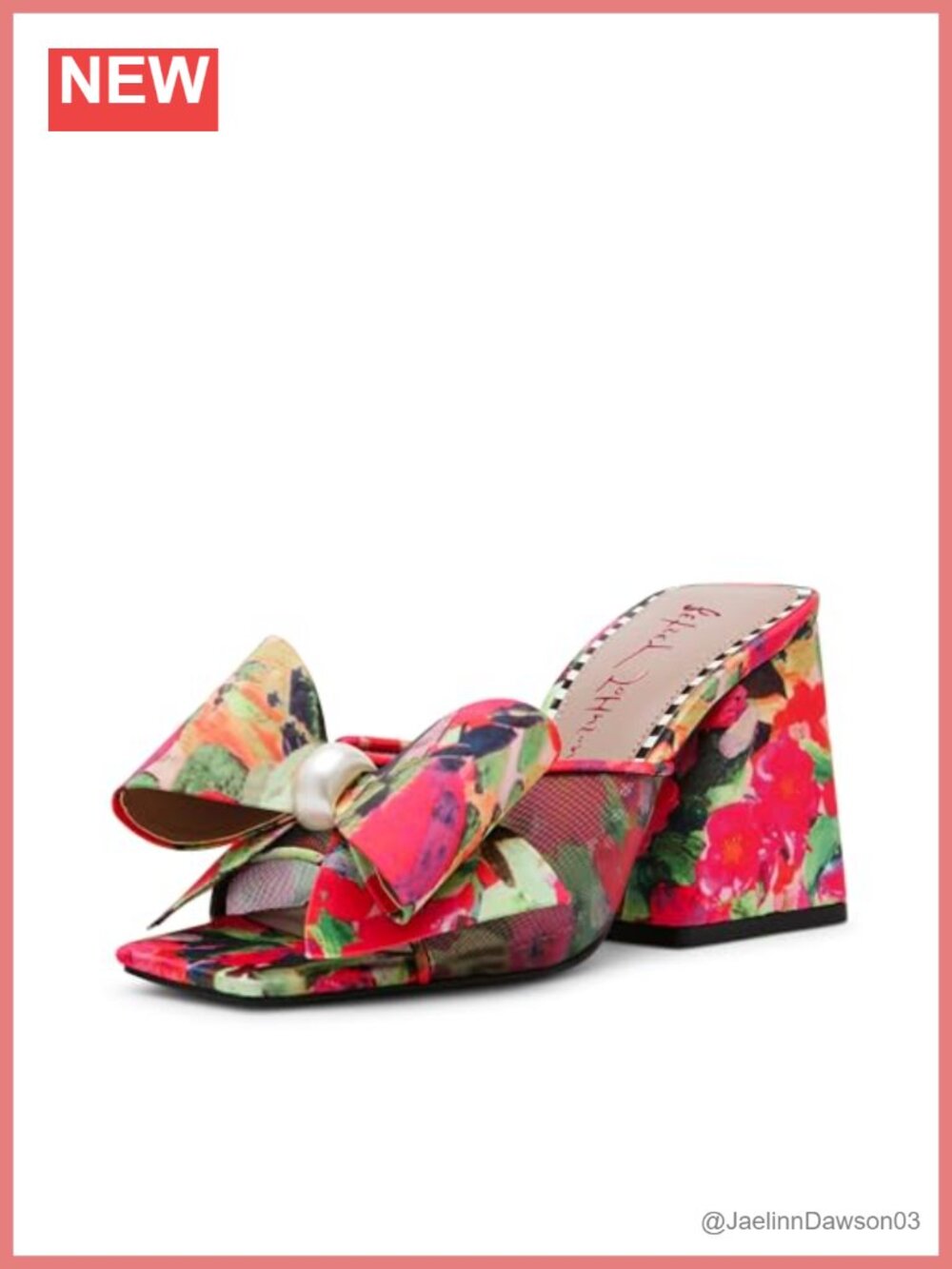 Women Heeled Slide Sandal 3.75in Block Heel